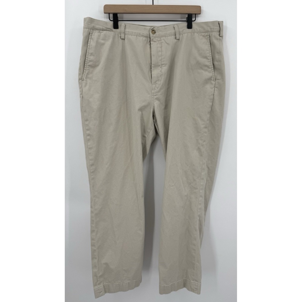 Polo Ralph Lauren Pants Mens 40x30‎ Beige Kahki Chino Classic Cotton Twill
